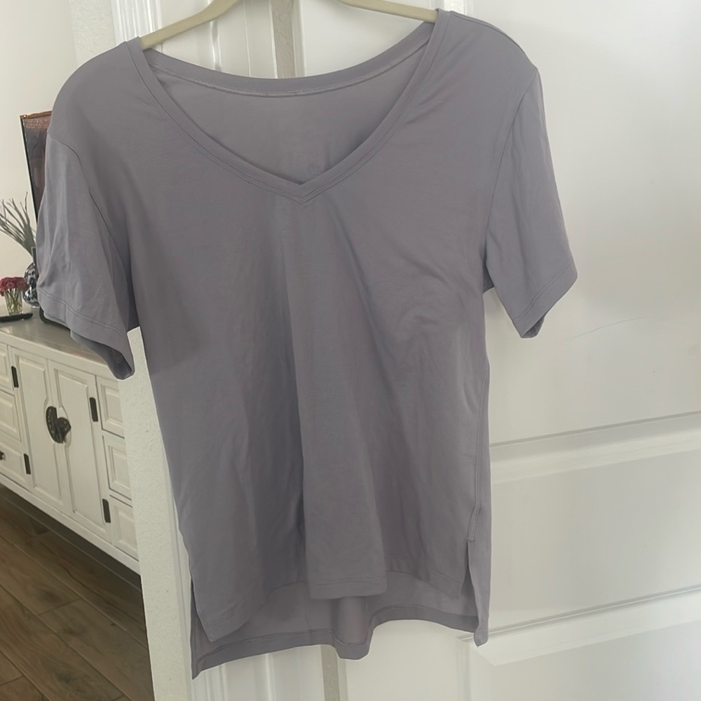 Lululemon Purple Cotton T-shirt
